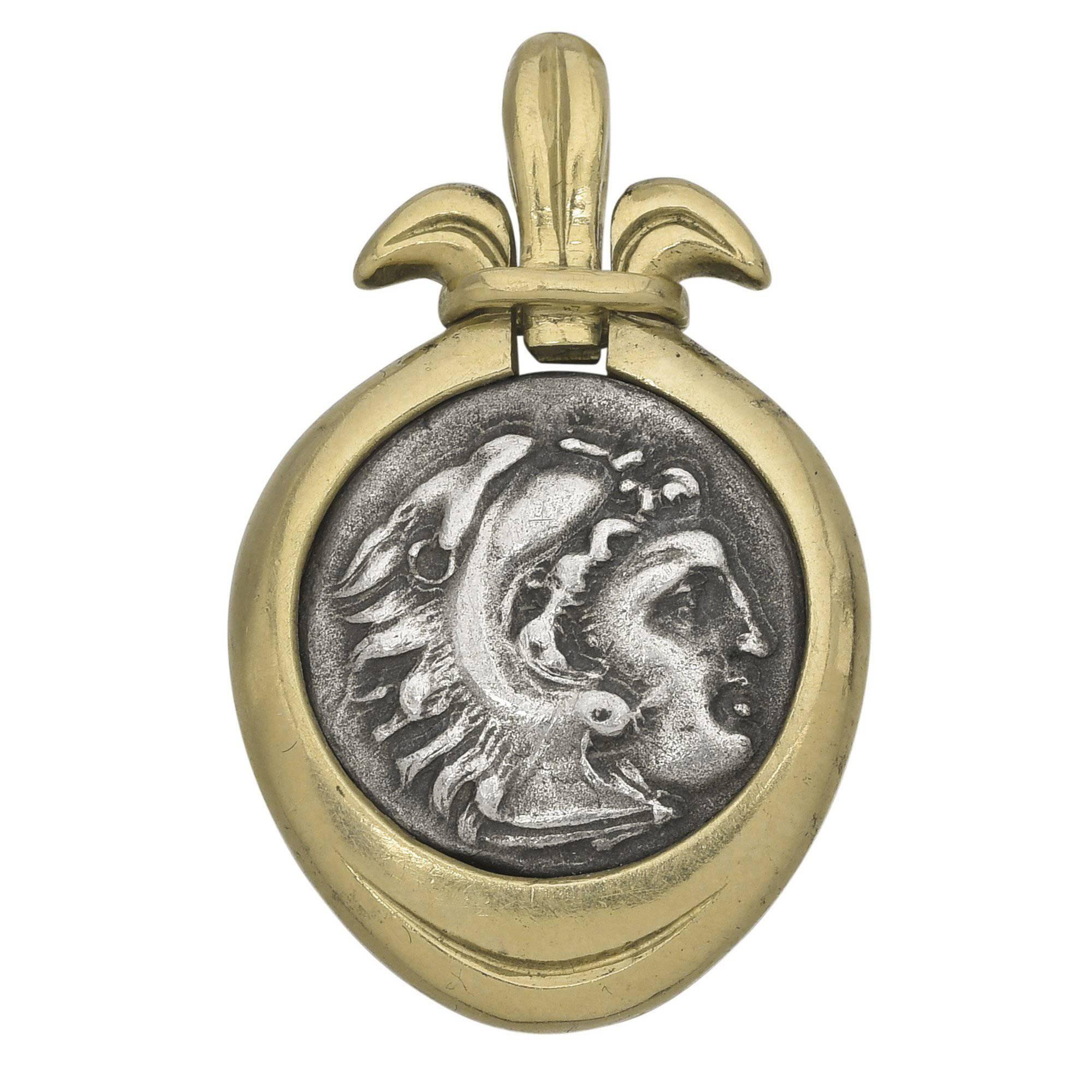  Greek Coin gold Pendant