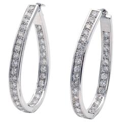 Diamond Hoop Earrings 7
