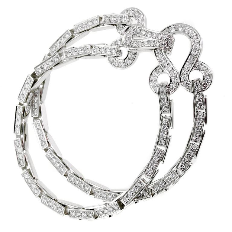 Cartier Agrafe Diamond Bracelet For Sale at 1stDibs | cartier agrafe  bracelet, agrafe bracelet cartier, agrafe cartier bracelet