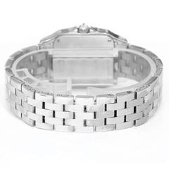 Cartier Ladies White Gold Diamond Bezel Santos Demoiselle Quartz Wristwatch