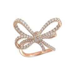 VANLELES Diamond Gold Lyla's Bow Ring 12