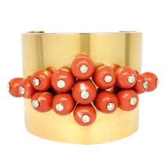 1980s Coral Gold Bracelet 3