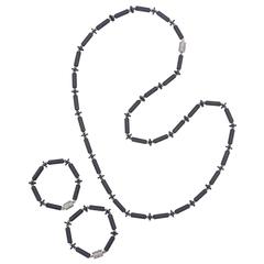 Onyx and Diamond Necklace/Bracelet 11