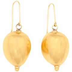 Gold Edamame Earrings 9