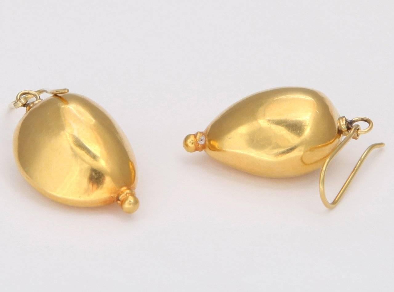 Women's Gold Edamame Earrings For Sale