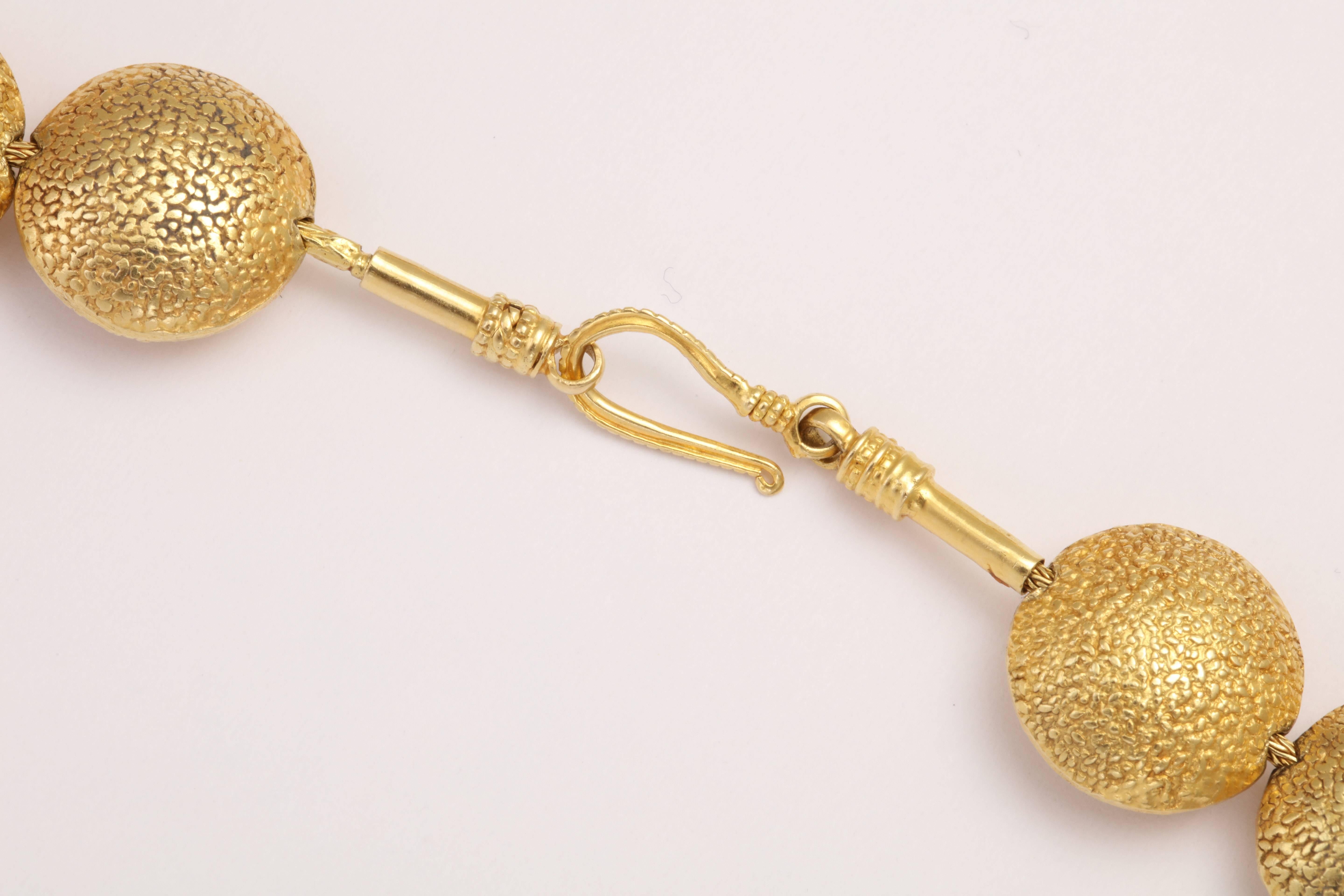 Women's Gold Smartie Bead Necklace