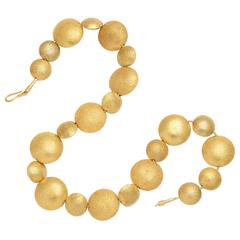 Gold Smartie Bead Necklace 7
