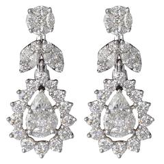 Vintage Classic Illusion Diamond Drop Earring