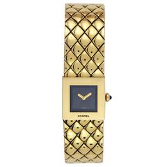 Chanel Ladies Yellow Gold Bracelet Watch 8