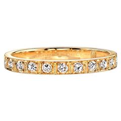 Diamond Yellow Gold Eternity Band Ring 5
