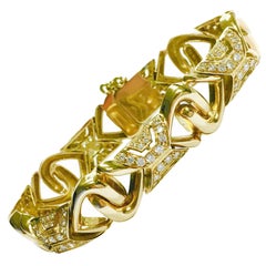 Elegant 5 Carats of Diamonds Yellow Gold Bracelet