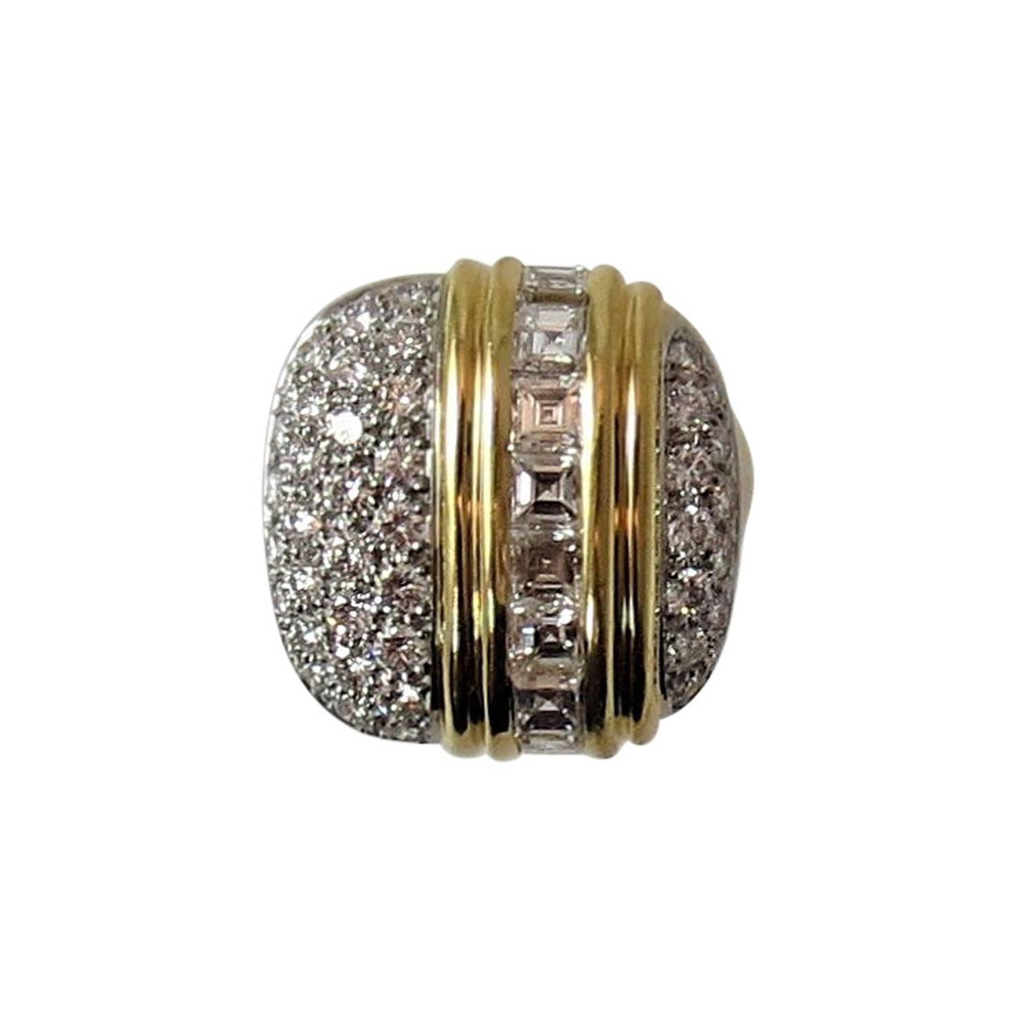 Montreaux Diamond Yellow Gold Platinum Ring