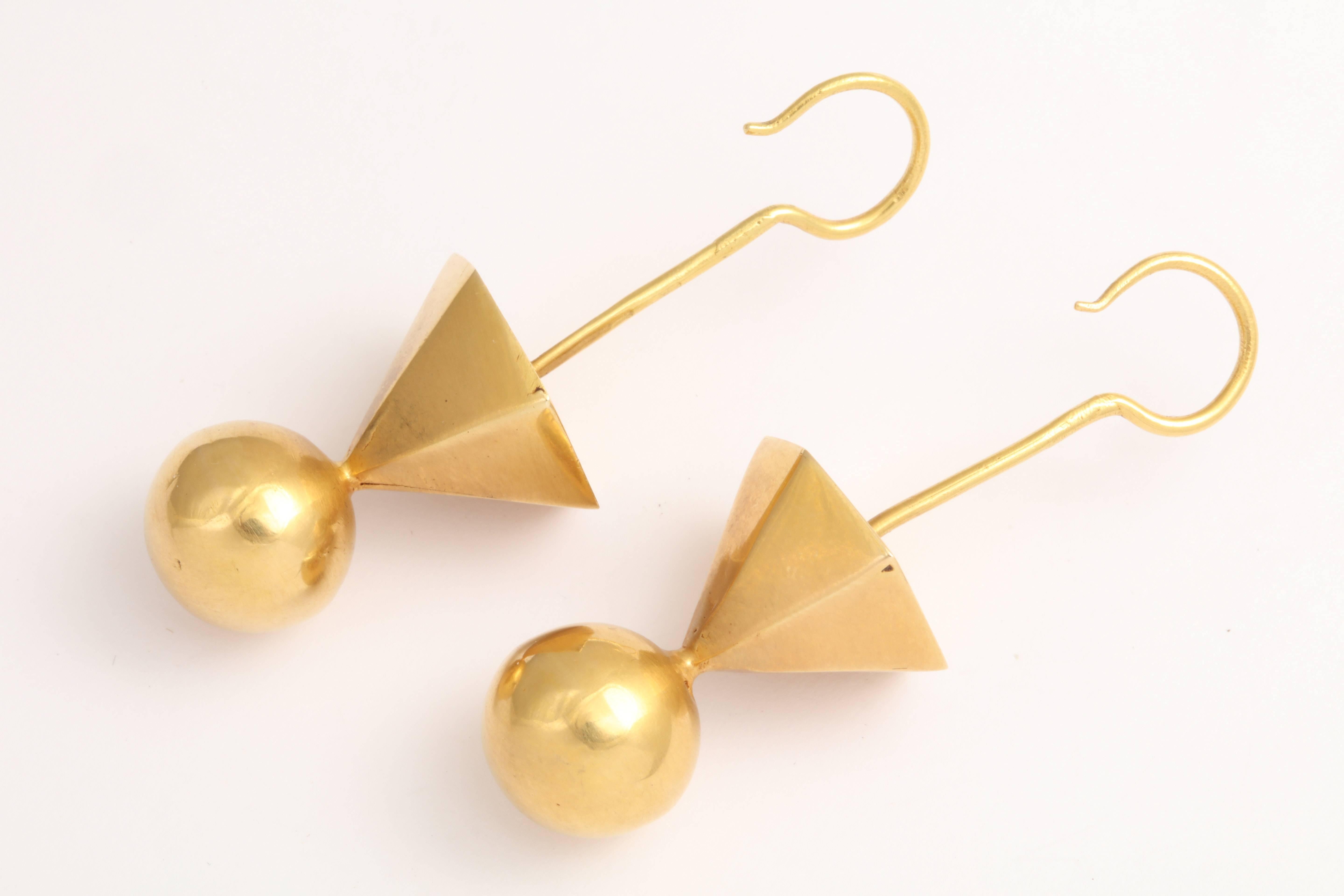 Women's Gold Tribal Geometric Earrings