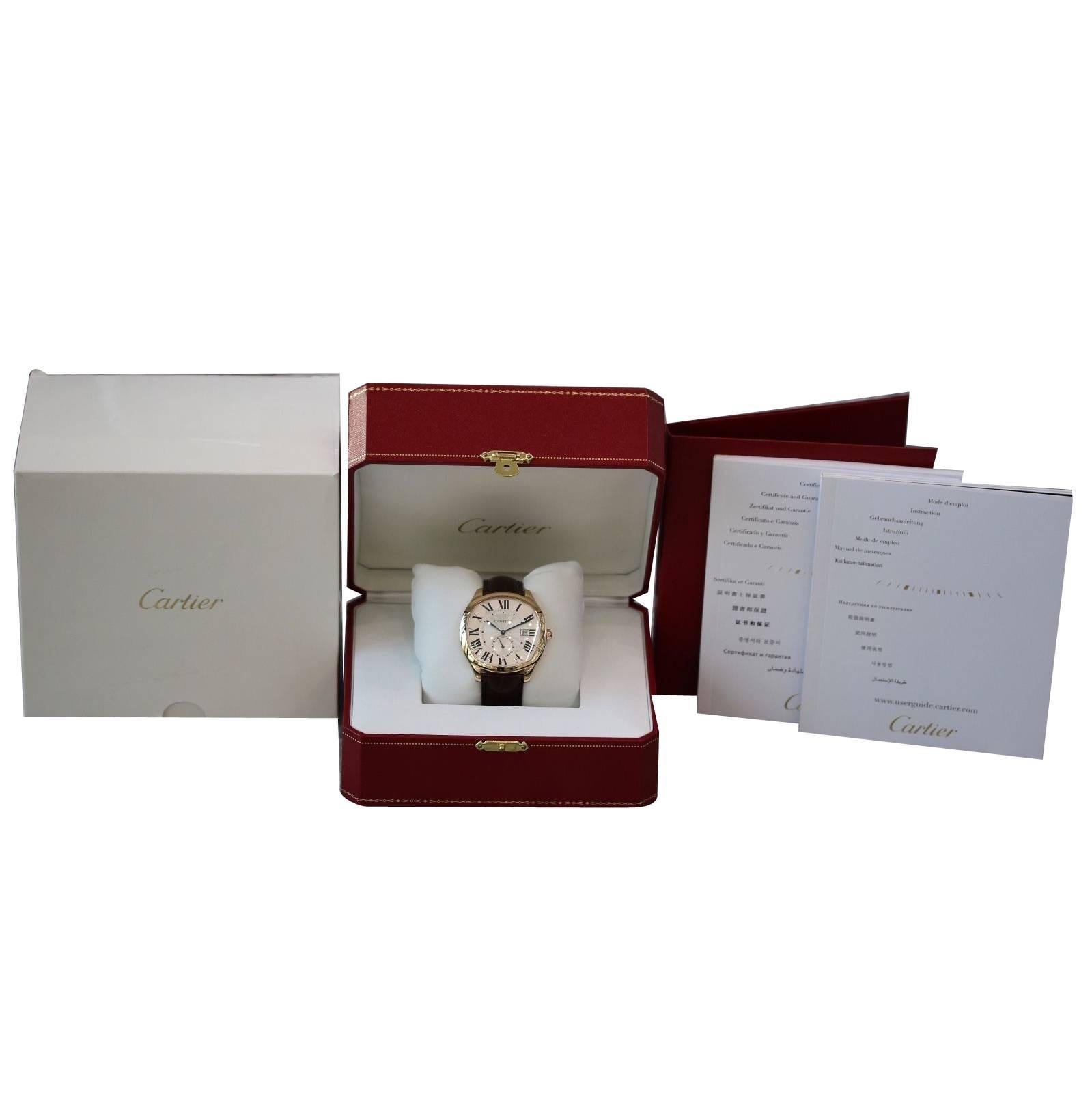Cartier Rose Gold Drive de Cartier Automatic Wristwatch Model WGNM0003 For Sale