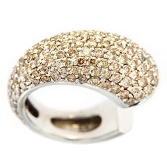 Jona Pavé Pinky Ring with Cognac Diamonds 8