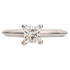 Tiffany & Co. Classic Diamond Platinum Solitaire Engagement Ring
