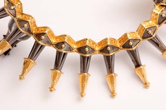 Diamond Gold Rhodium Plated Silver Dagger Ear Cuffs