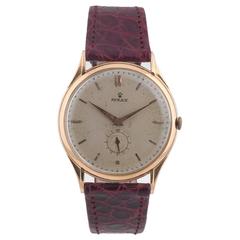 Rolex Rose Gold Antimagnetic Oversize Manual Wind Wristwatch, circa 1950 7