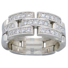 Cartier Maillon Panthère Diamond White Gold Ring