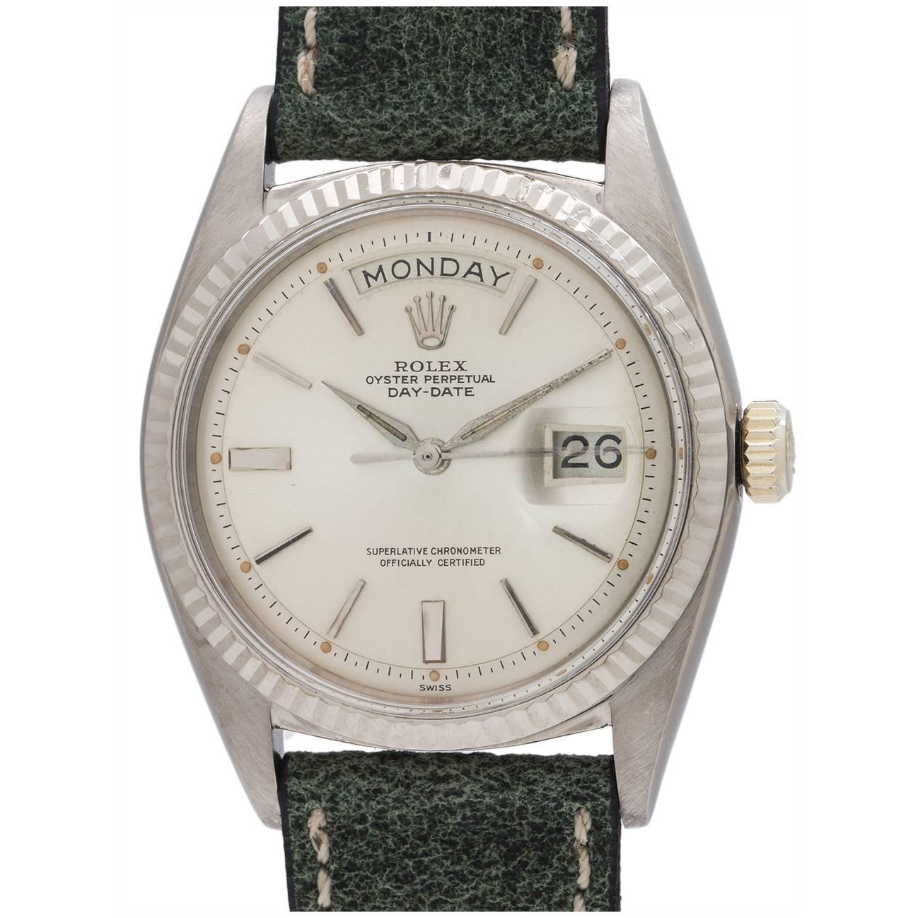 Rolex White Gold Day Date President Wristwatch Ref 1803, circa 1963