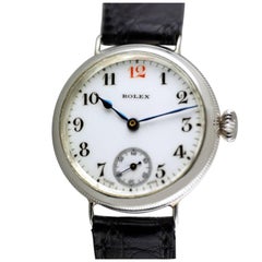 Silver Rolex Officers Trench Watch, 1917 9