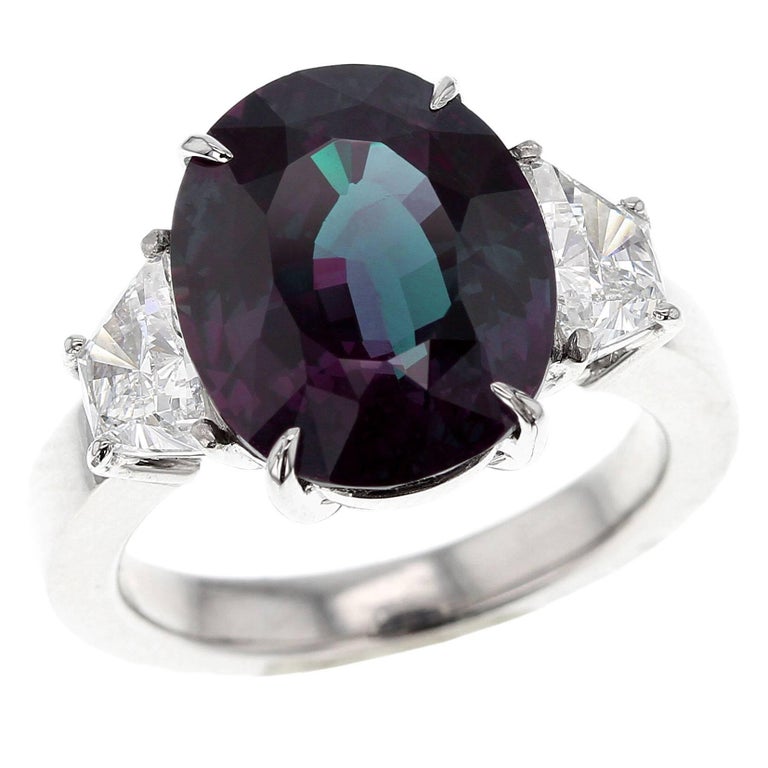 Magnificent Brazilian Alexandrite Rings