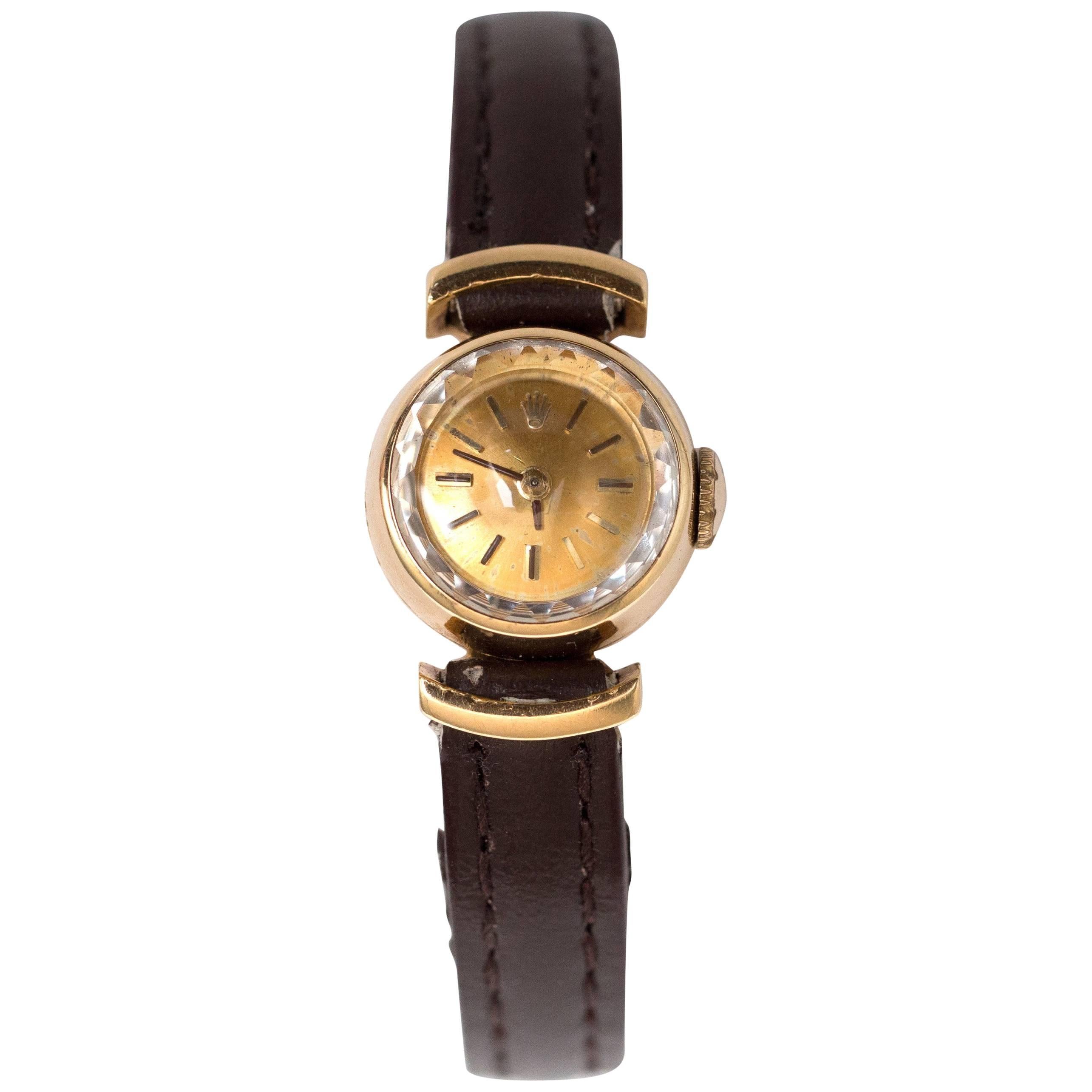 Rolex Yellow Gold Manual Wind Wristwatch, 1930s