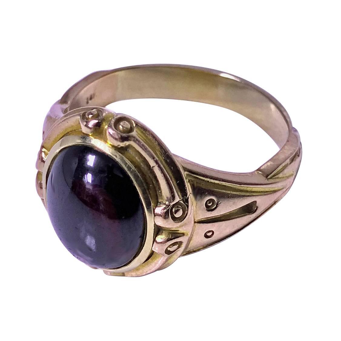 Fine Antique 19th Century Garnet Ring, C.1890