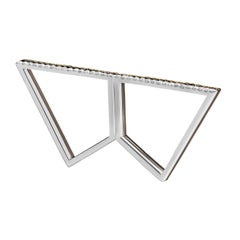 Sophie Birgitt Double Diamond Geometric Double Finger Ring