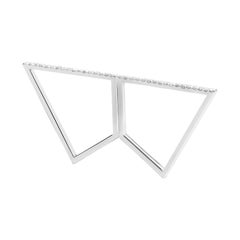 Sophie Birgitt Diamond Geometric Double Finger Ring 4