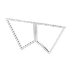 Sophie Birgitt Diamond Geometric Double Finger Ring