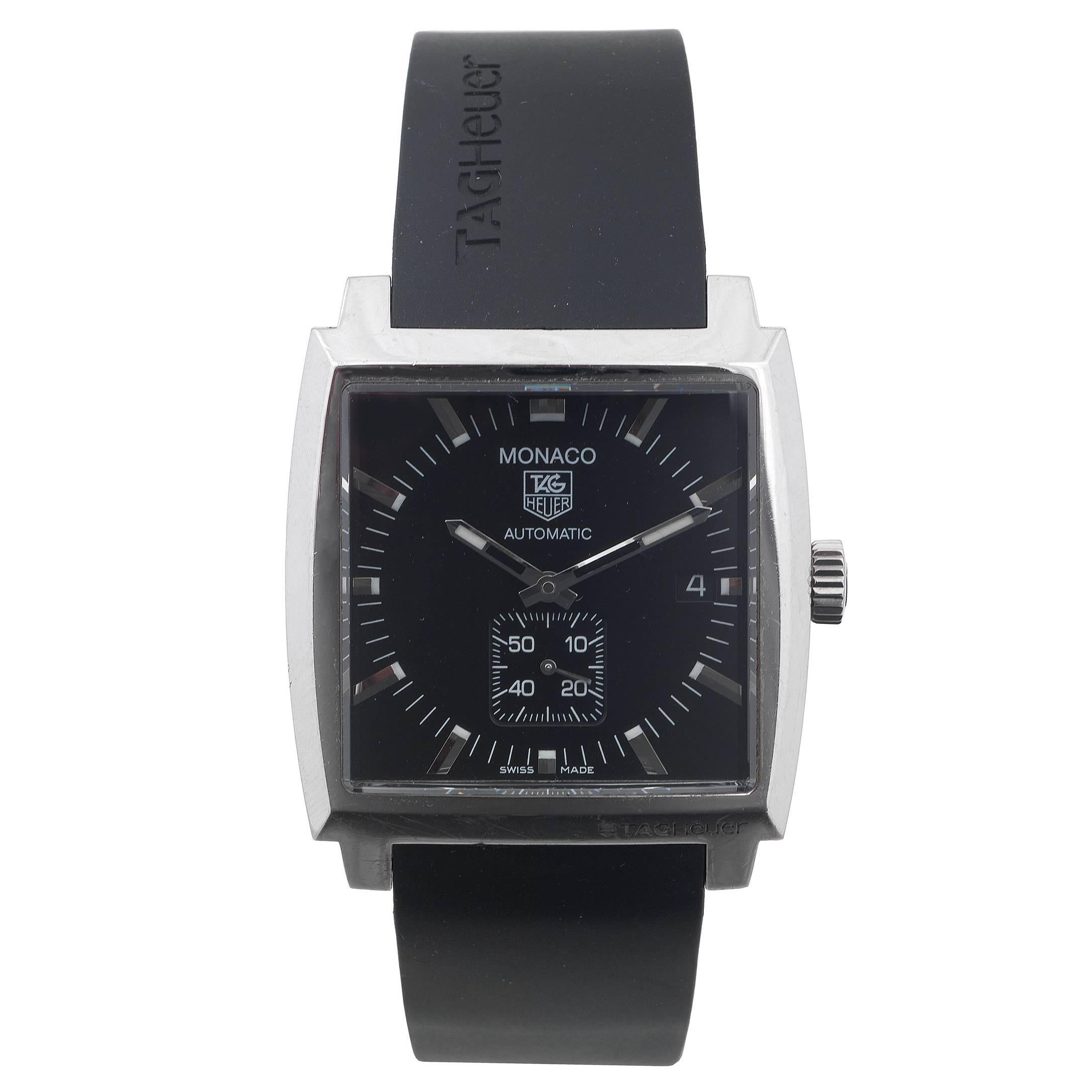 TAG Heuer Stainless Steel Monaco Automatic Wristwatch Ref WW 2110-0