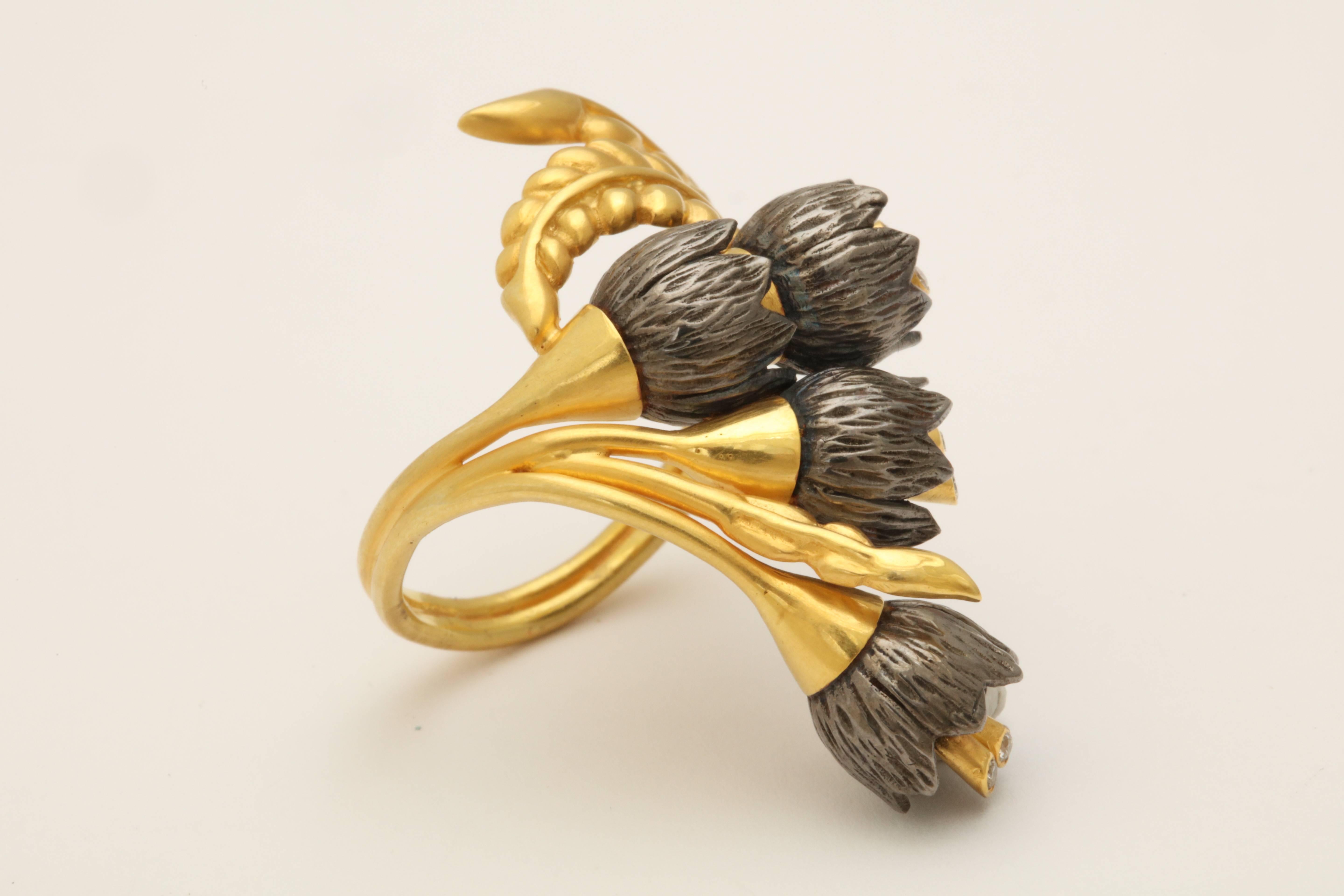 Rebecca Koven Lily of the Valley Ring In New Condition For Sale In Fifth Avenue, NY