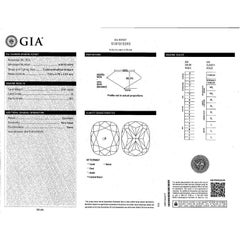 GIA Certified 2.01 Carat Cushion Cut Diamond Platinum Engagement Ring
