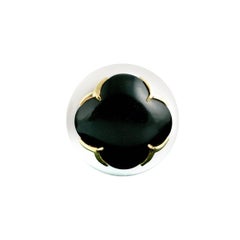 Youmna Fine Jewellery 18 Karat Yellow Gold w/ Agate & Onyx Gothic Cocktail Ring