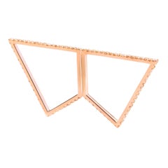Sophie Birgitt Full Diamond Geometric Double Finger Ring