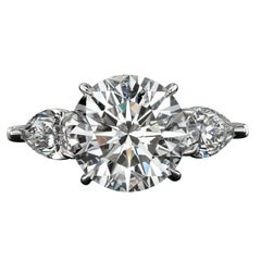 6.28 Carat Diamond Platinum Ring