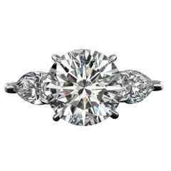 6.28 Carat Diamond Platinum Ring 1