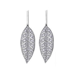 Bacchus Laurel Leaf Diamonds Earrings