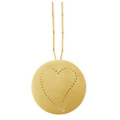 Youmna Fine Jewellery 18 Karat Yellow Gold Heart Pendant Necklace