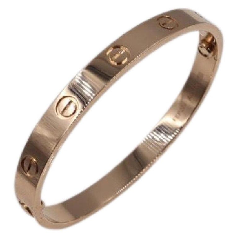 Cartier Exclusive Tricolor Gold Screw Bangle Bracelet at 1stdibs
