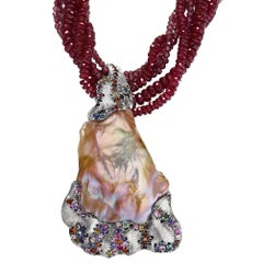 Multi-gemstone Multi-Strand Necklaces