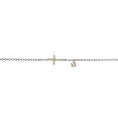 White Diamond Charm Bracelets