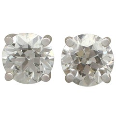 4.86 Carat Diamond Stud Earrings 11