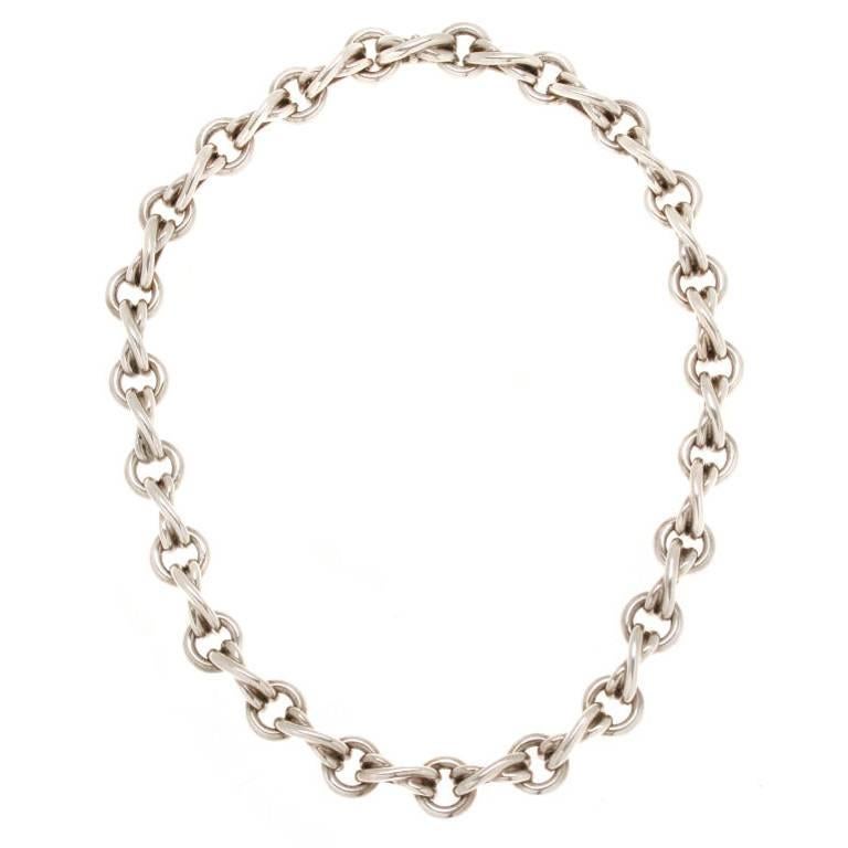 Tiffany & Co. Paloma Picasso Sterling Silver Necklace For Sale