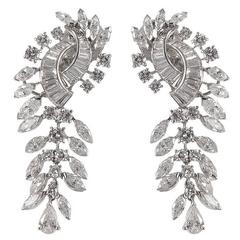 Boucheron Diamond Gold Dangle Earrings
