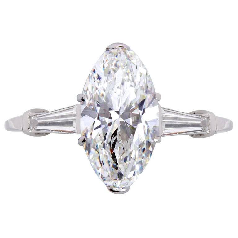 3 Carat Gia Certified Oval Brilliant Diamond Platinum Engagement 3 Carat Gia Certified Oval Brilliant Diamond Platinum Engagement Ring For