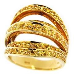 Jona Yellow Sapphire Gold Ring 11