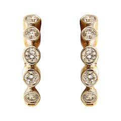 Valentin Magro Diamond Gold Hoop Earrings