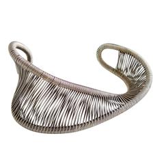 Tana Acton Sterling Silver Mobius Cuff Bracelet